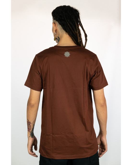 T-shirt Mandala Spirit Καφέ