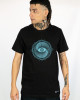 T-Shirt Mandala Vortex Eye Μαύρο