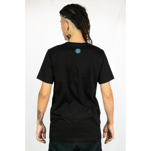 T-Shirt Mandala Vortex Eye Μαύρο