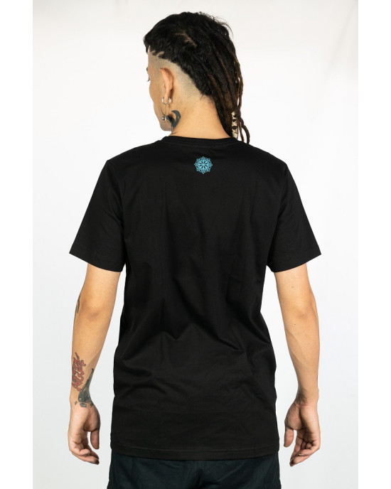 T-Shirt Mandala Vortex Eye Μαύρο