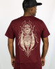 T-Shirt Mandala Wasp Μπορντό