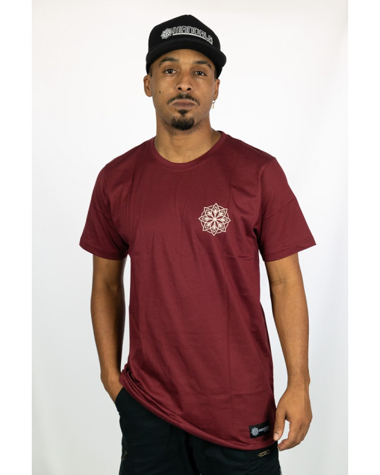 T-Shirt Mandala Wasp Μπορντό