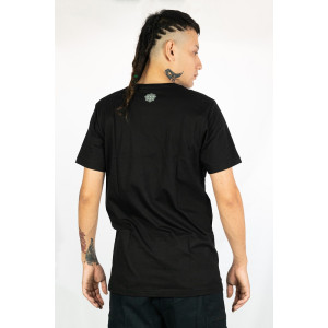 T-shirt PsySkull Shroom Μαύρο