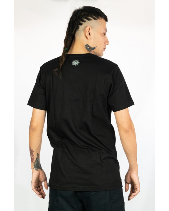 T-shirt PsySkull Shroom Μαύρο