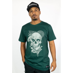 T-shirt PsySkull Shroom – Σκούρο Πράσινο