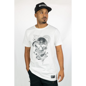 T-shirt PsySkull Shroom Λευκό