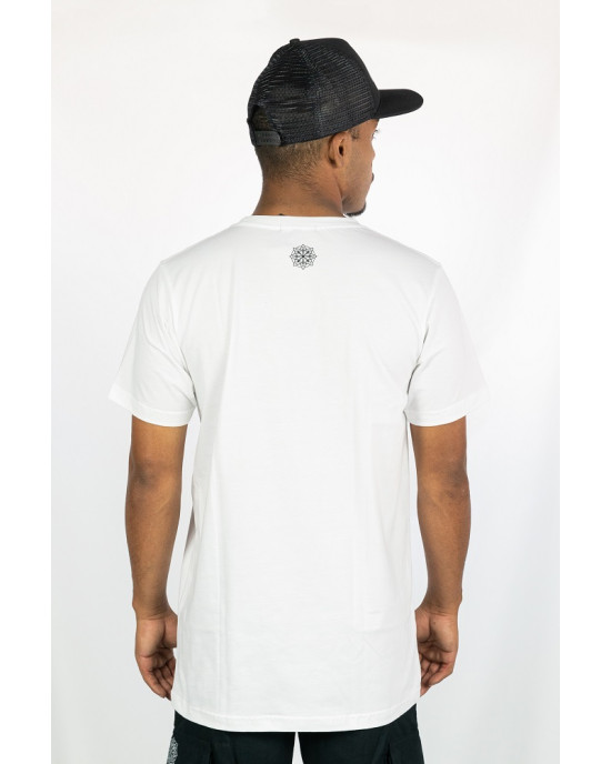 T-shirt PsySkull Shroom Λευκό