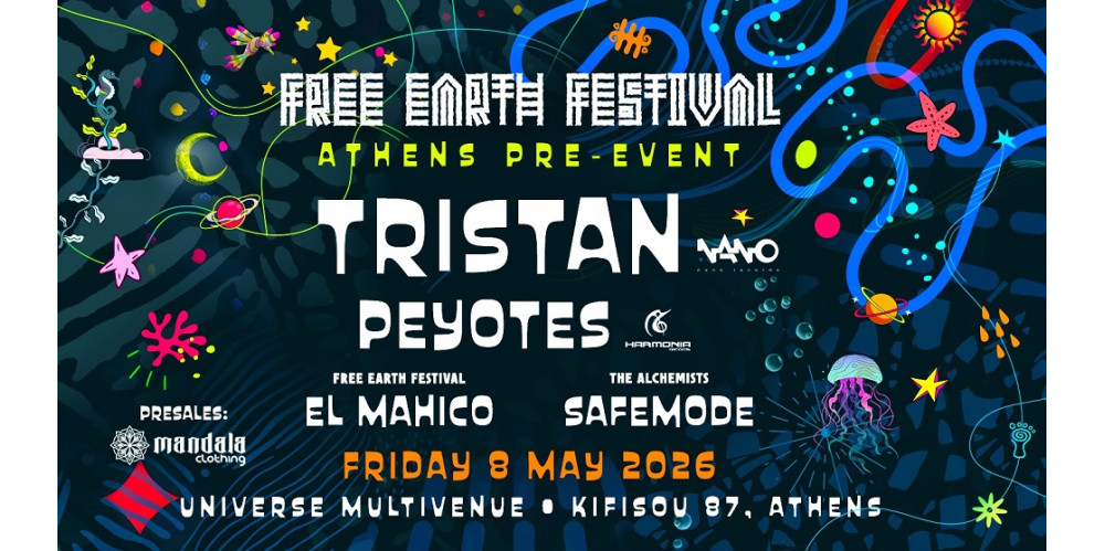 Free Earth Festival Athens Pre-event με TRISTAN Presales @ Mandala Clothing Store