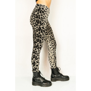 Κολάν Animal Print Leopard Άσπρο