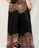 Παντελόνα Mandala Paisley Bloom Μαύρη Παντελόνα Mandala Paisley Bloom Μαύρη