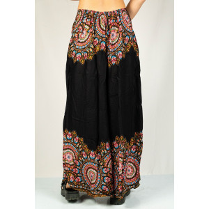 Παντελόνα Mandala Paisley Bloom Μαύρη