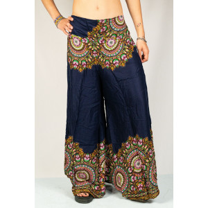 Παντελόνα Mandala Paisley Bloom Μπλε Σκούρο