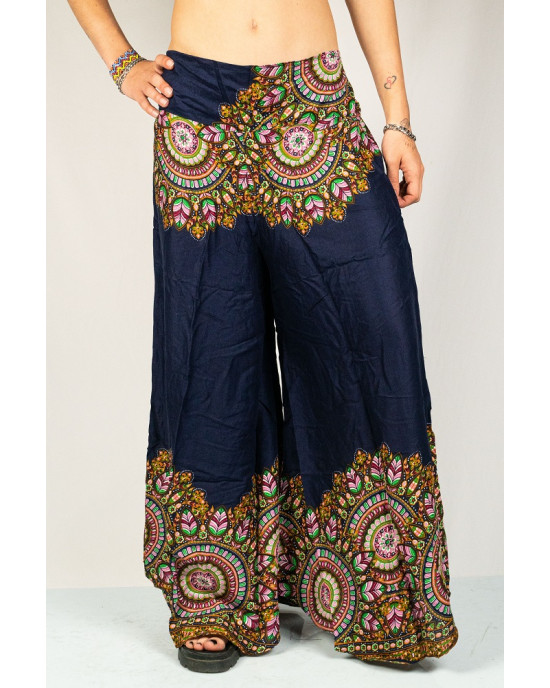 Παντελόνα Mandala Paisley Bloom Μπλε Σκούρο
