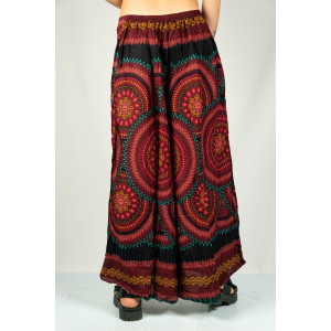 Παντελόνα Mandala Tribal Sun Μαύρη