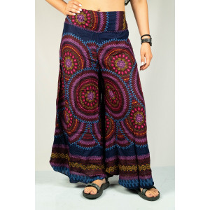 Παντελόνα Mandala Tribal Sun Σκούρο Μπλε