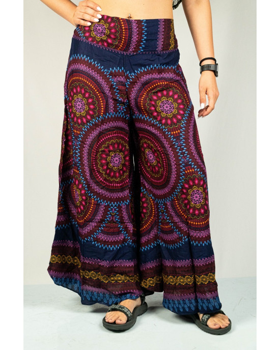 Παντελόνα Mandala Tribal Sun Σκούρο Μπλε