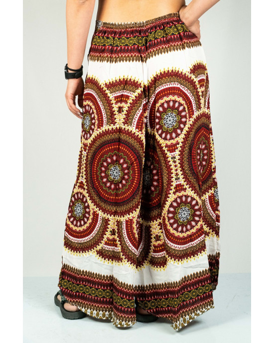 Παντελόνα Mandala Tribal Sun Λευκή Παντελόνα Mandala Tribal Sun Λευκή
