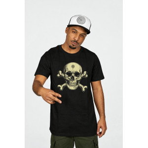 T-Shirt Mandala Skull – Μαύρο