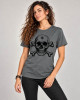 T-Shirt Mandala Skull – Γκρι