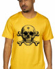 T-Shirt Mandala Skull – Κίτρινο