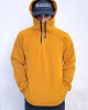 Half Zip Φούτερ Hoodie 2zip Μουσταρδί