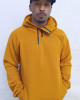 Half Zip Φούτερ Hoodie 2zip Μουσταρδί