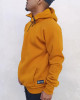 Half Zip Φούτερ Hoodie 2zip Μουσταρδί