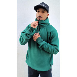 Half Zip Φούτερ Hoodie 2zip Πράσινο