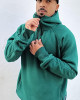 Half Zip Φούτερ Hoodie 2zip Πράσινο