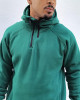 Half Zip Φούτερ Hoodie 2zip Πράσινο