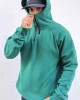 Half Zip Φούτερ Hoodie 2zip Πράσινο