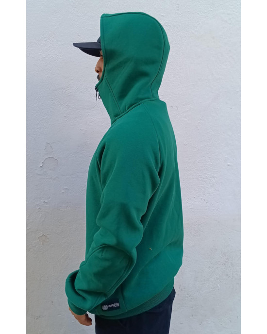 Half Zip Φούτερ Hoodie 2zip Πράσινο