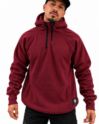Mandala Half-Zip Hoodie – Μπορντό