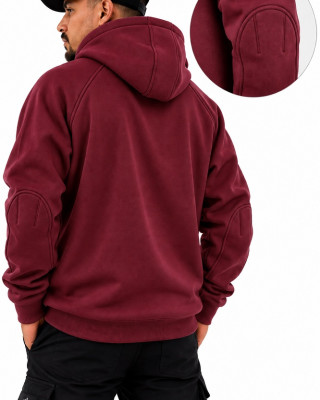 Mandala Half-Zip Hoodie – Μπορντό