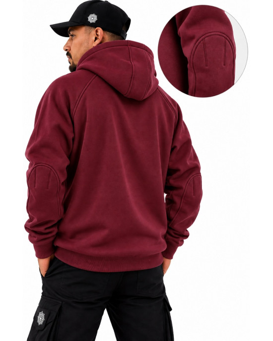 Mandala Half-Zip Hoodie – Μπορντό