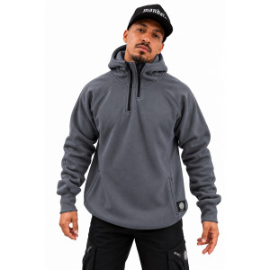 Mandala Half Zip Hoodie – Γκρι Σκούρο