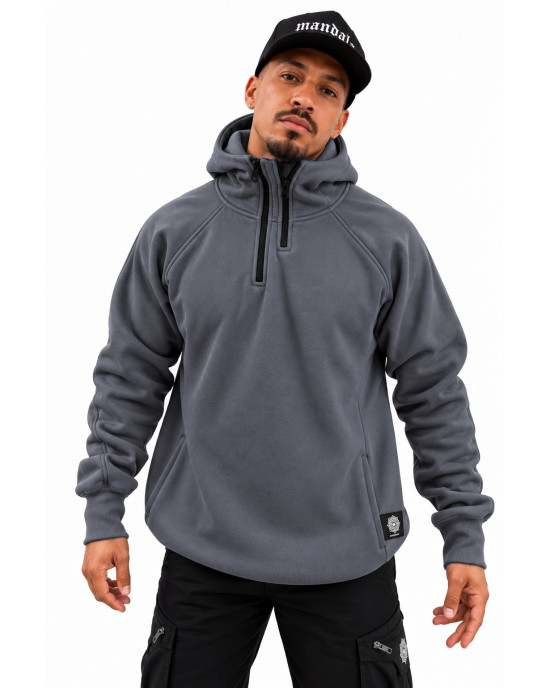 Mandala Half Zip Hoodie – Γκρι Σκούρο Mandala Half Zip Hoodie – Γκρι Σκούρο
