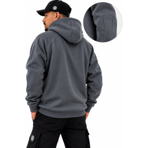 Mandala Half Zip Hoodie – Γκρι Σκούρο