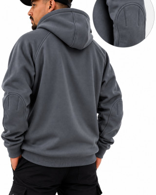 Mandala Half Zip Hoodie – Γκρι Σκούρο