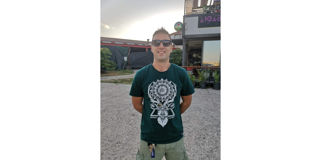 E-Clip wearing Mandala Clothing