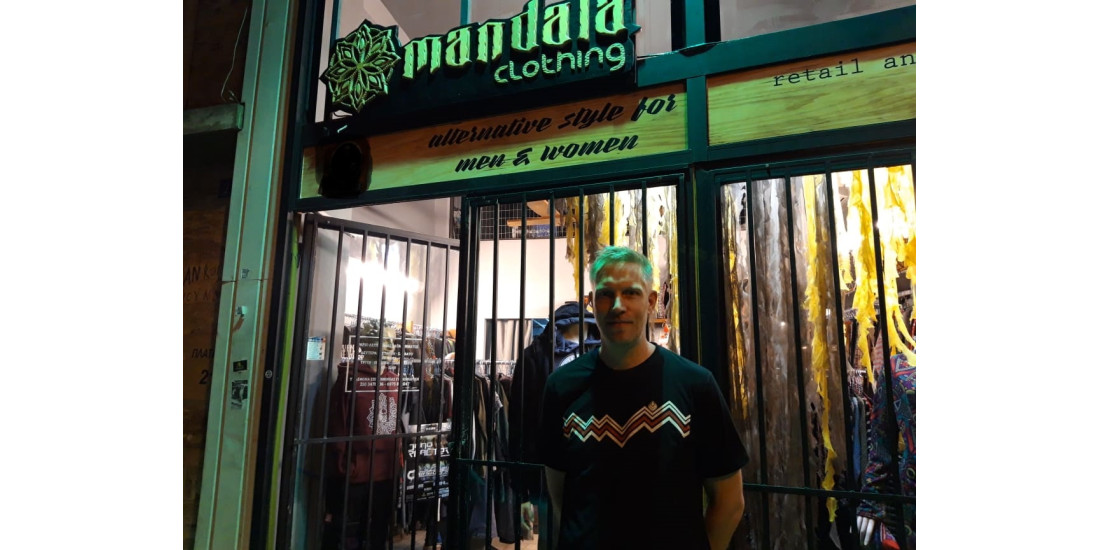 Logic Bomb wearing Mandala Clothing