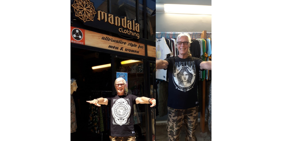 DJ Chicago - 1200 Micrograms wearing Mandala Clothing