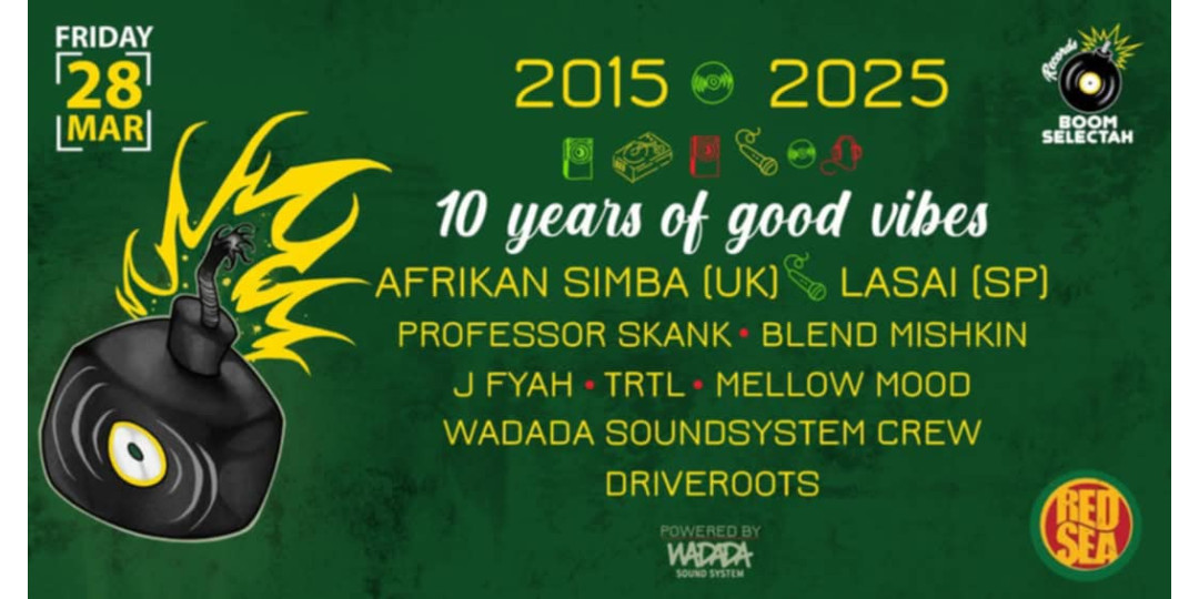 Boom Selectah - 10 YEARS OF GOOD VIBES | Προπώληση @Mandala Clothing Stores