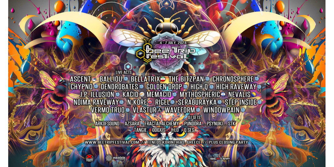 Bee Trip Festival 2024 Προπωληση @ Mandala Clothing Shop