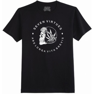 TShirt Seven Virtues Helmet Hemp Μαύρο