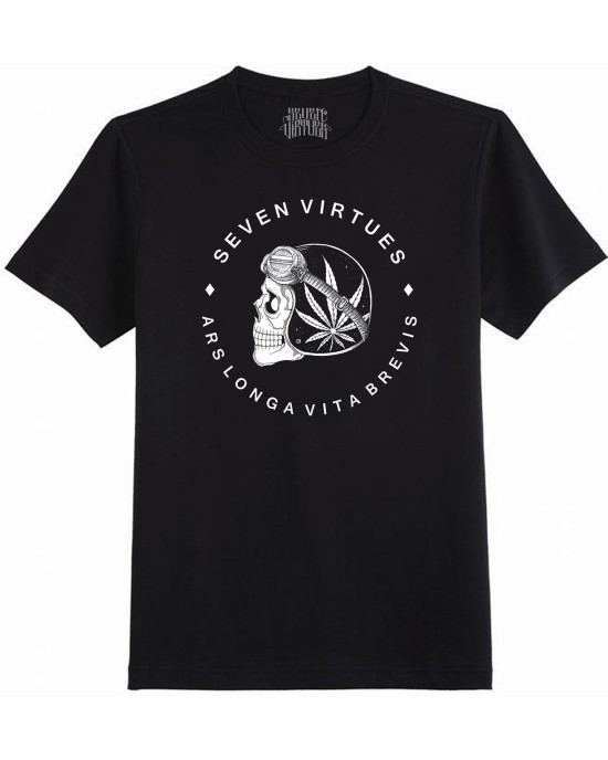 TShirt Seven Virtues Helmet Hemp Μαύρο