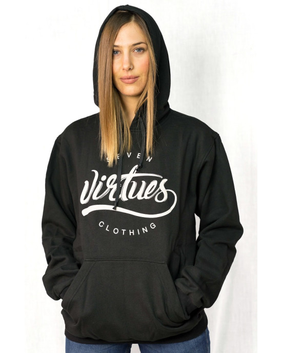 7virtues Φούτερ - Hoodies Label2 Black