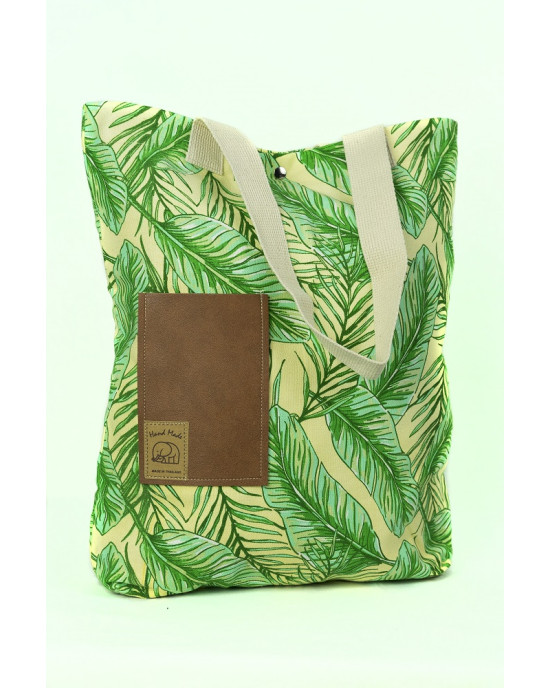 Shopping Bag Floral Green