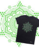 T-Shirt Mandala Geometry Black G