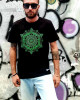 T-Shirt Mandala Geometry Black G